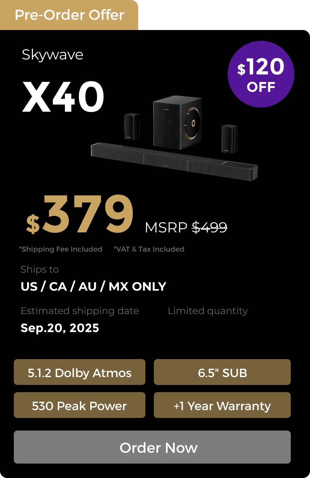 Skywave X40 5.1.2 Soundbar