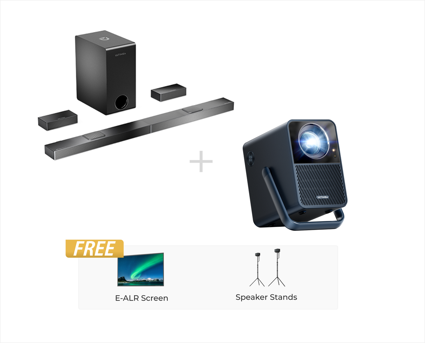 Poseidon E40 Projector & Nova S80 Soundbar Bundle
