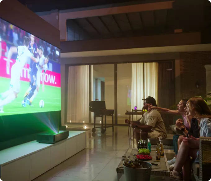 Floor Rising Screen for Laser TV