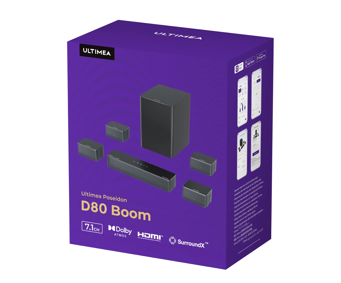 Poseidon D80 Boom 7.1 Soundbar