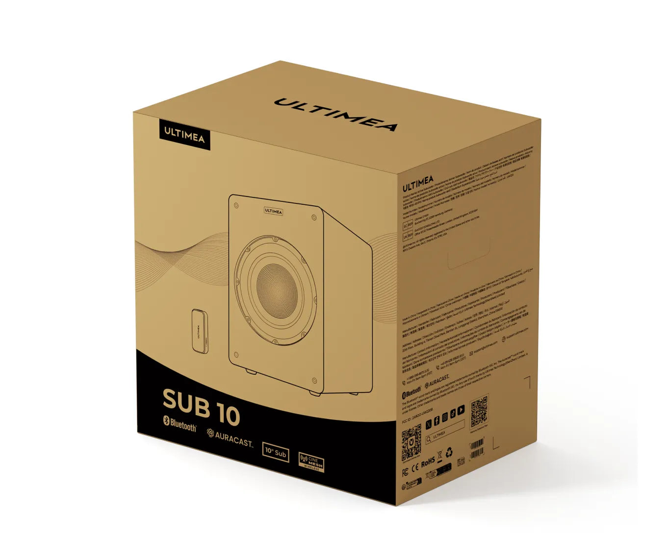 SUB-10 Smart 10" Subwoofer with Wireless Subwoofer Adapter