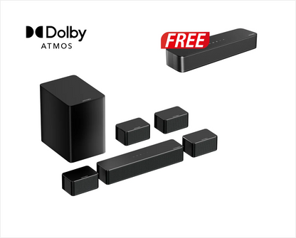 Poseidon D80 Dolby Atmos Soundbar + Free Gift