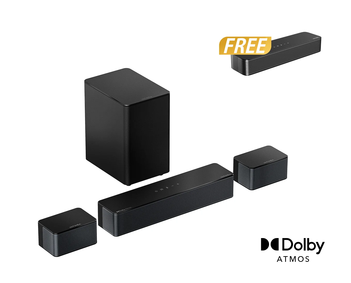 Poseidon D60 Dolby Atmos Soundbar + Free Gift