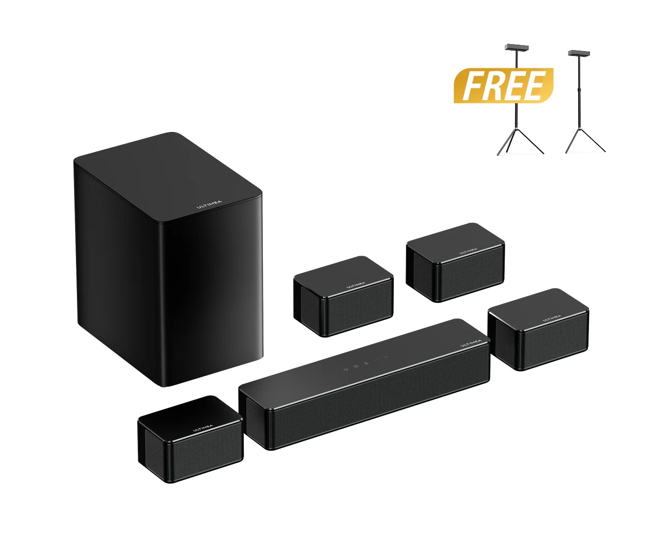 Poseidon D70 7.1 Surround Sound System + Free Gift