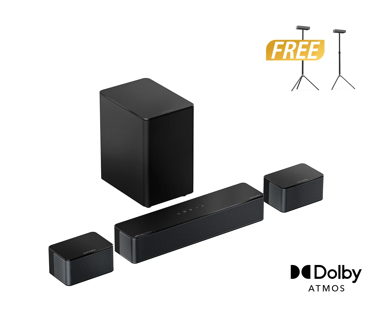 Poseidon D60 Dolby Atmos Soundbar + Free Gift