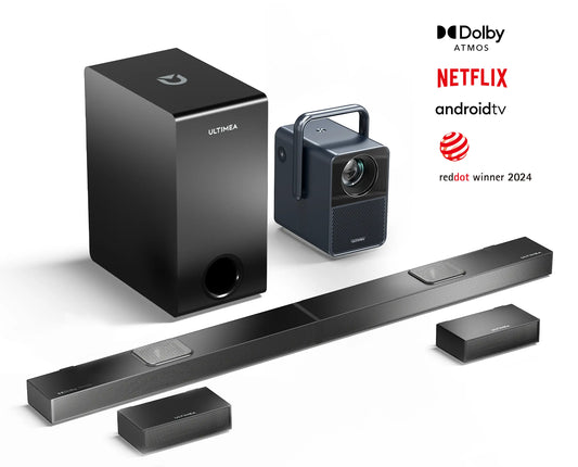 Poseidon E40 Projector & Nova S80 Soundbar Bundle