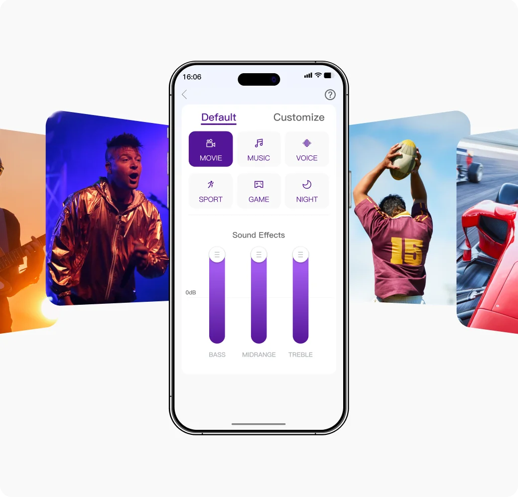 6 Preset Sound Modes