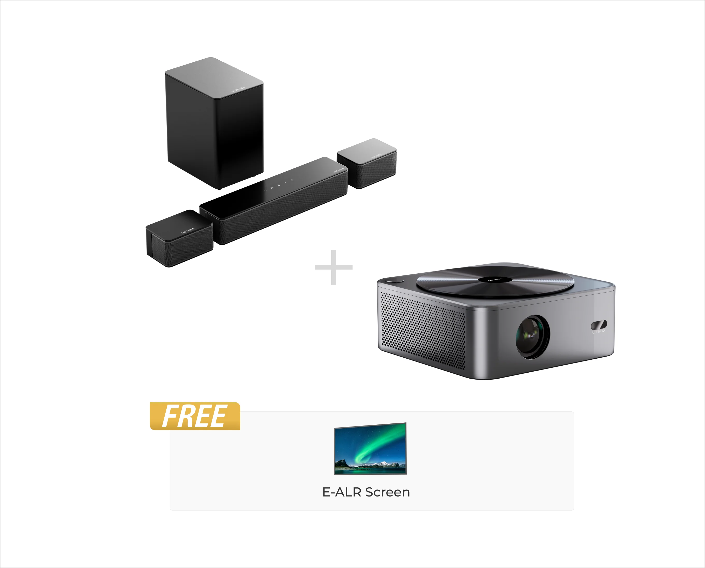 Apollo P40 Projector & Poseidon D50 Soundbar Bundle